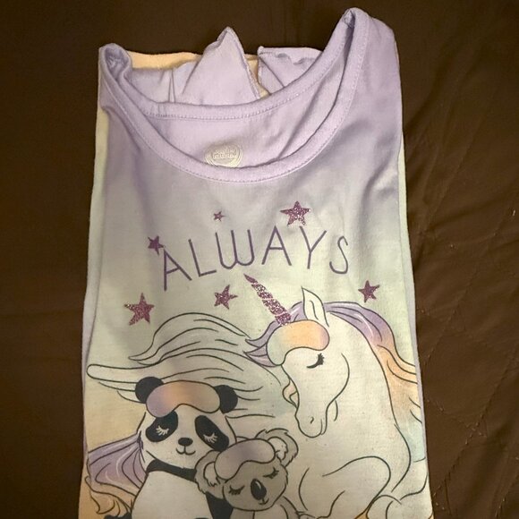 Pre-Loved Wonder Nation Unicorn Koala Panda Always Dreaming Nightgown (L 10-12) - Picture 2 of 6